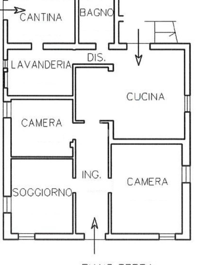 Four-room apartment Via Prov. Inferiore, Molinella - floor plans 1