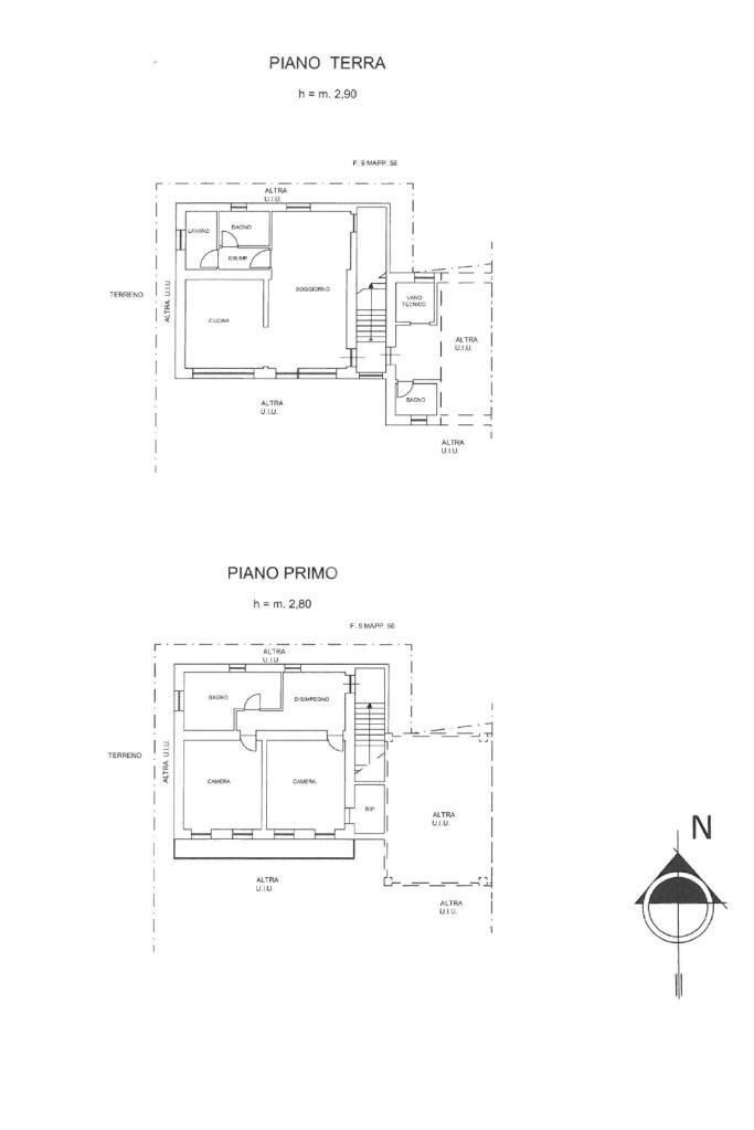 Independent house Cascina Reisera, Ozegna - floor plans 1