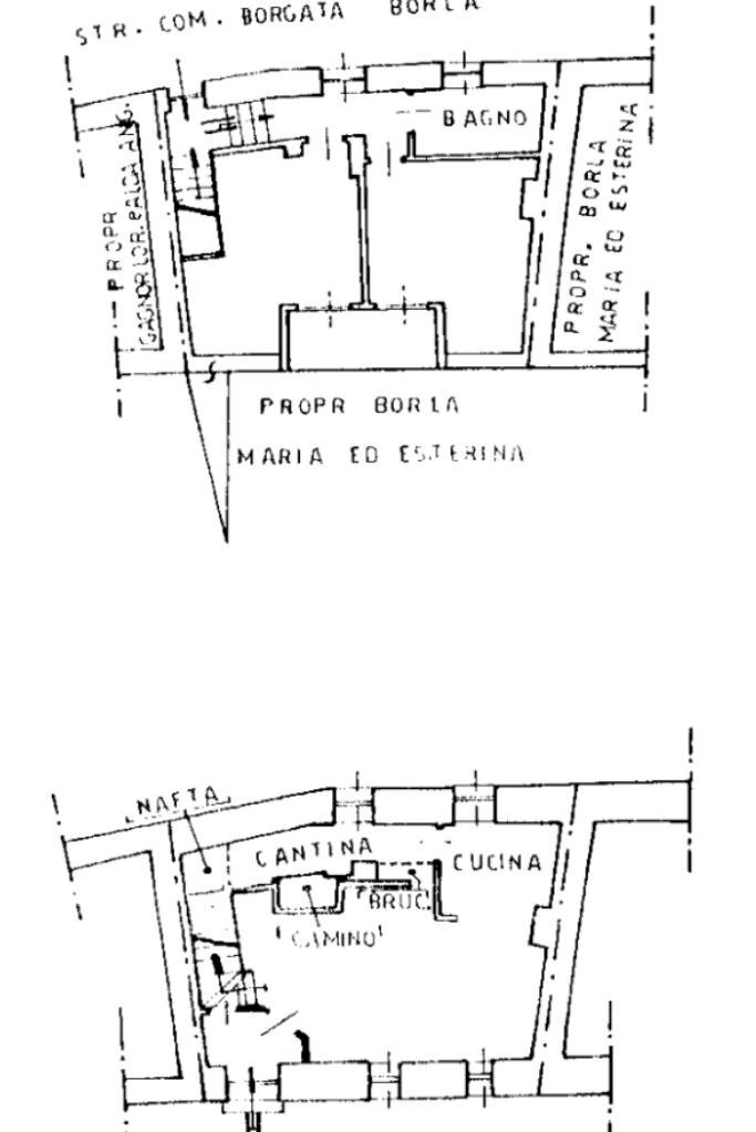 Casa semi indipendente B.ta Borla, Condove - planimetria 1