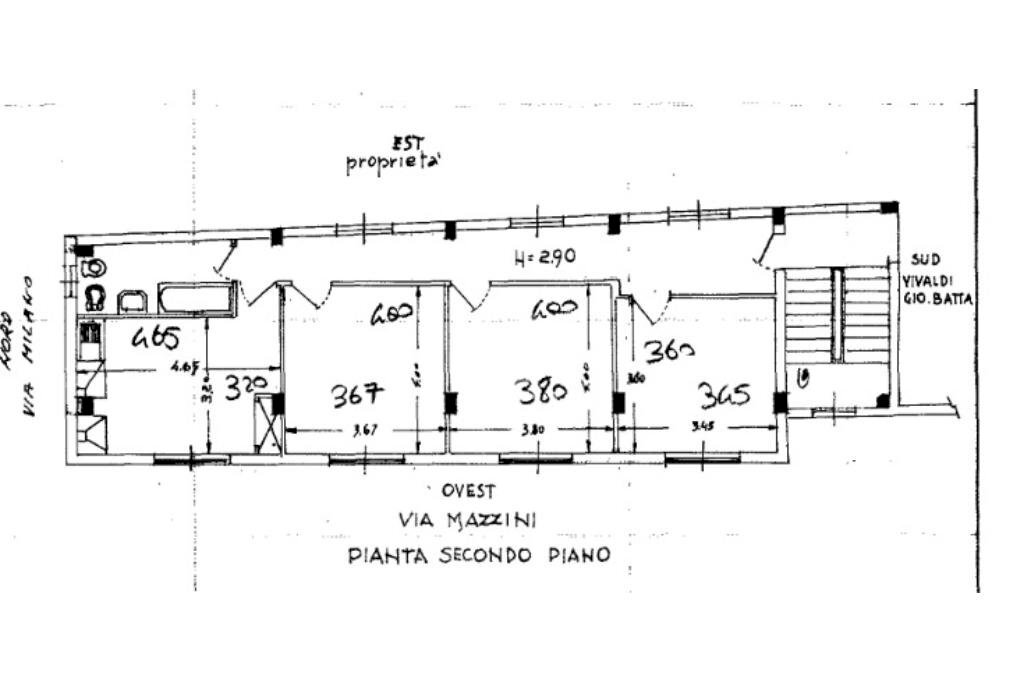 Four-room apartment Via Delle Rimembranze, Taggia - floor plans 1