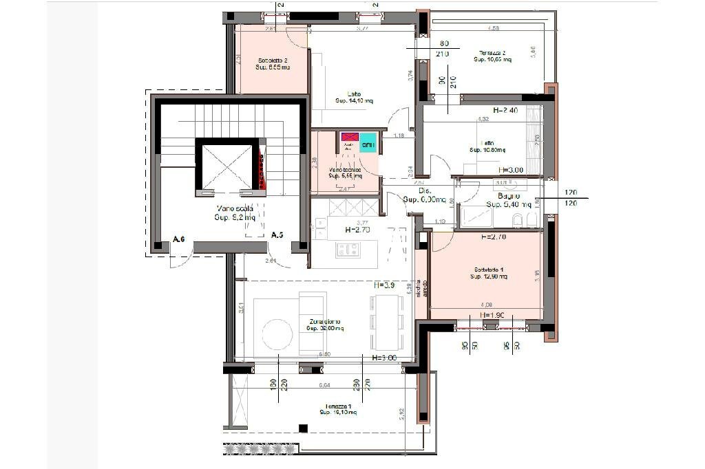 Quadrilocale Via Praga, Collecchio - planimetria 1