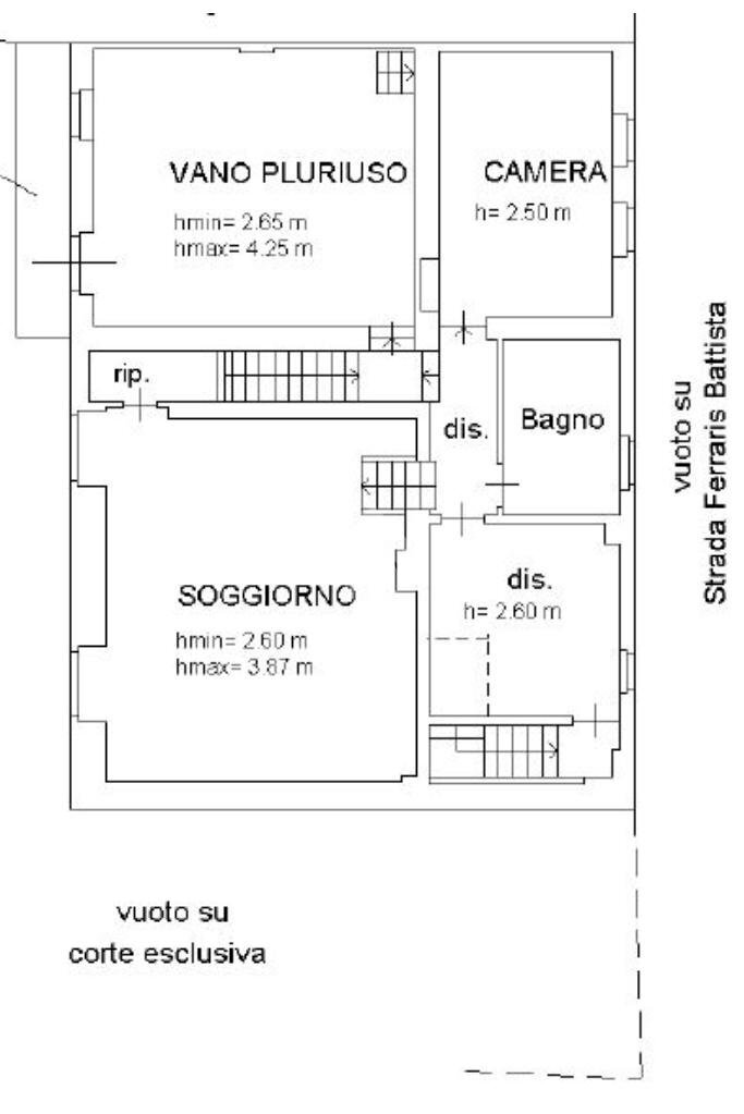 Casa indipendente Strada ferraris, Crescentino - planimetria 1