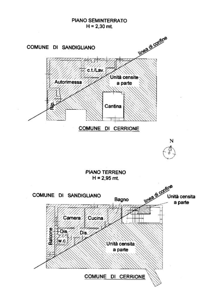 Casa indipendente Via Papa Giovanni XXIII, Cerrione - planimetria 1