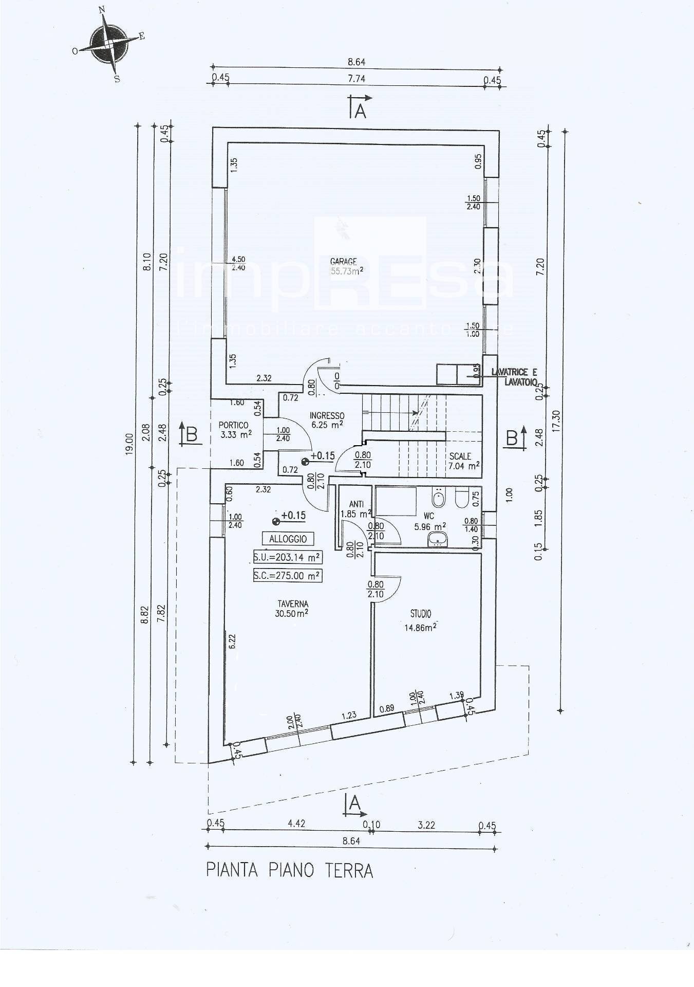 PLANIMETRIA CATASTALE - Villa VIA ROMA, Spinea - floor plans 1