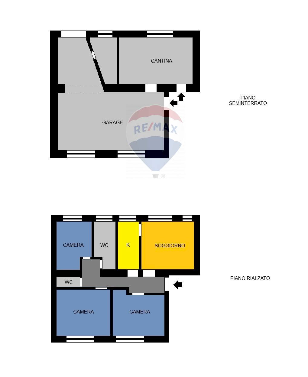 Pianta 2D - Independent house Via Verteglia
 
93, Montella - floor plans 1