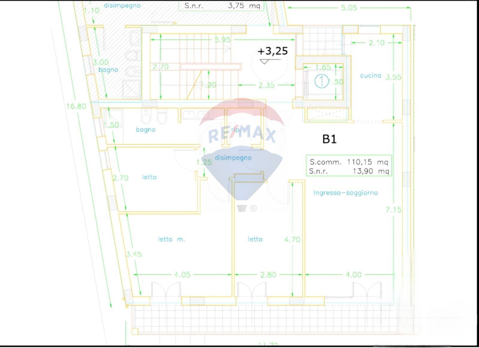 Pianta 2D - Quadrilocale via Scarlatti
 
17, Bagheria - planimetria 1