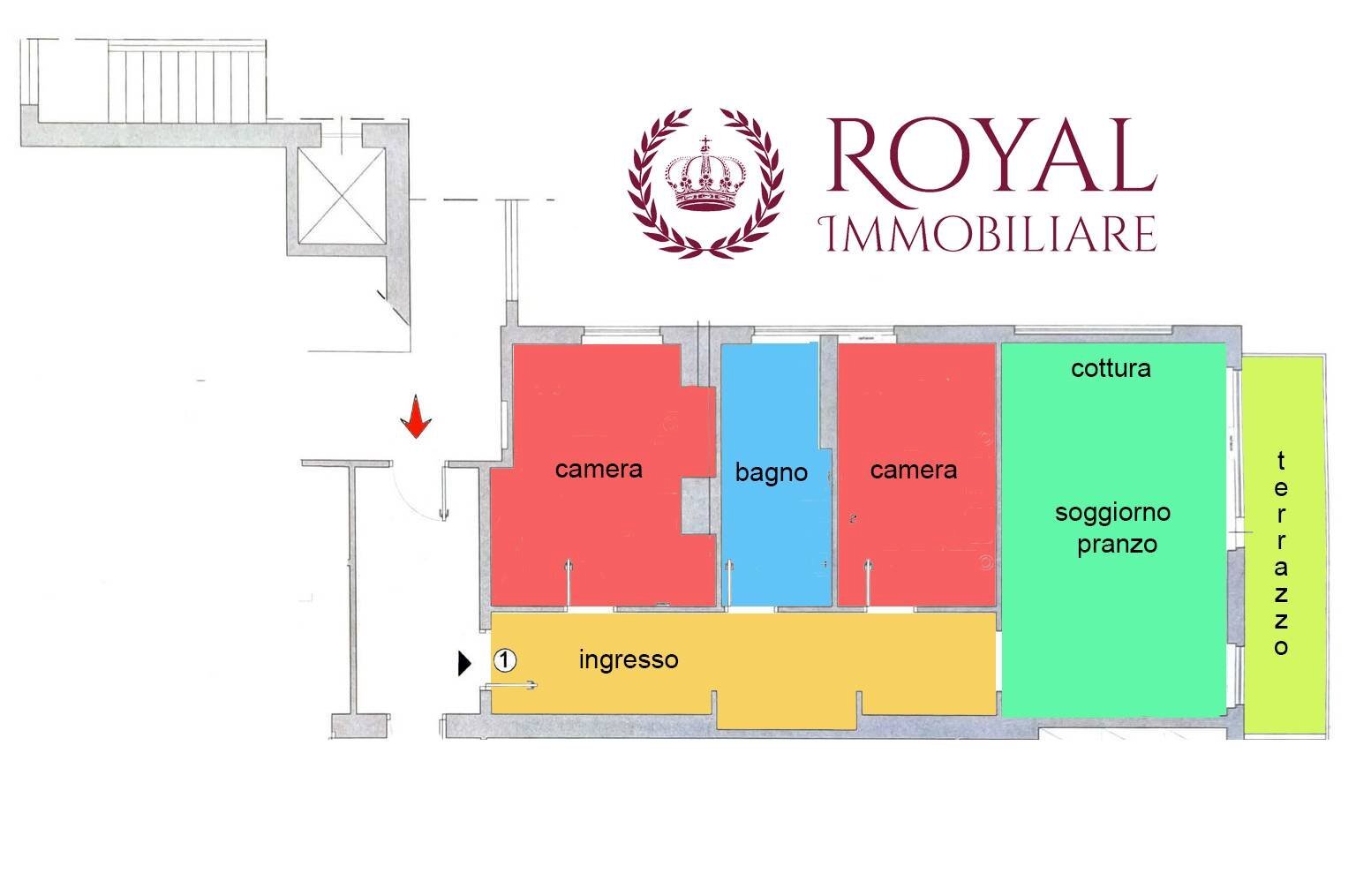 Foto 12 - Three-room apartment Piazza Attias, Livorno - floor plans 1