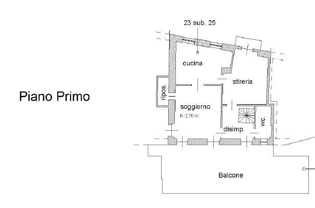 Appartamento corso Piemonte, 108, Saluzzo - planimetria 1