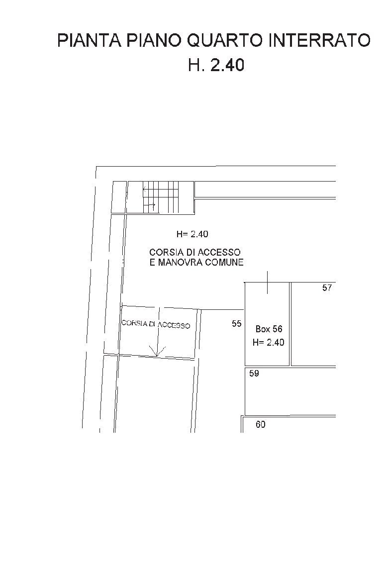 Box via della Piazzetta, 4r, Genova (zona Borgoratti) - planimetria 1