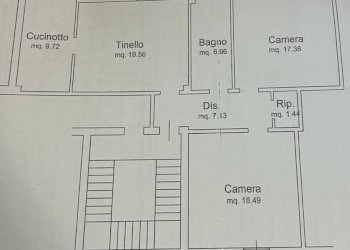 Planimetria - Quadrilocale via Carlo Francioni, Bologna (zona Murri) - foto 1