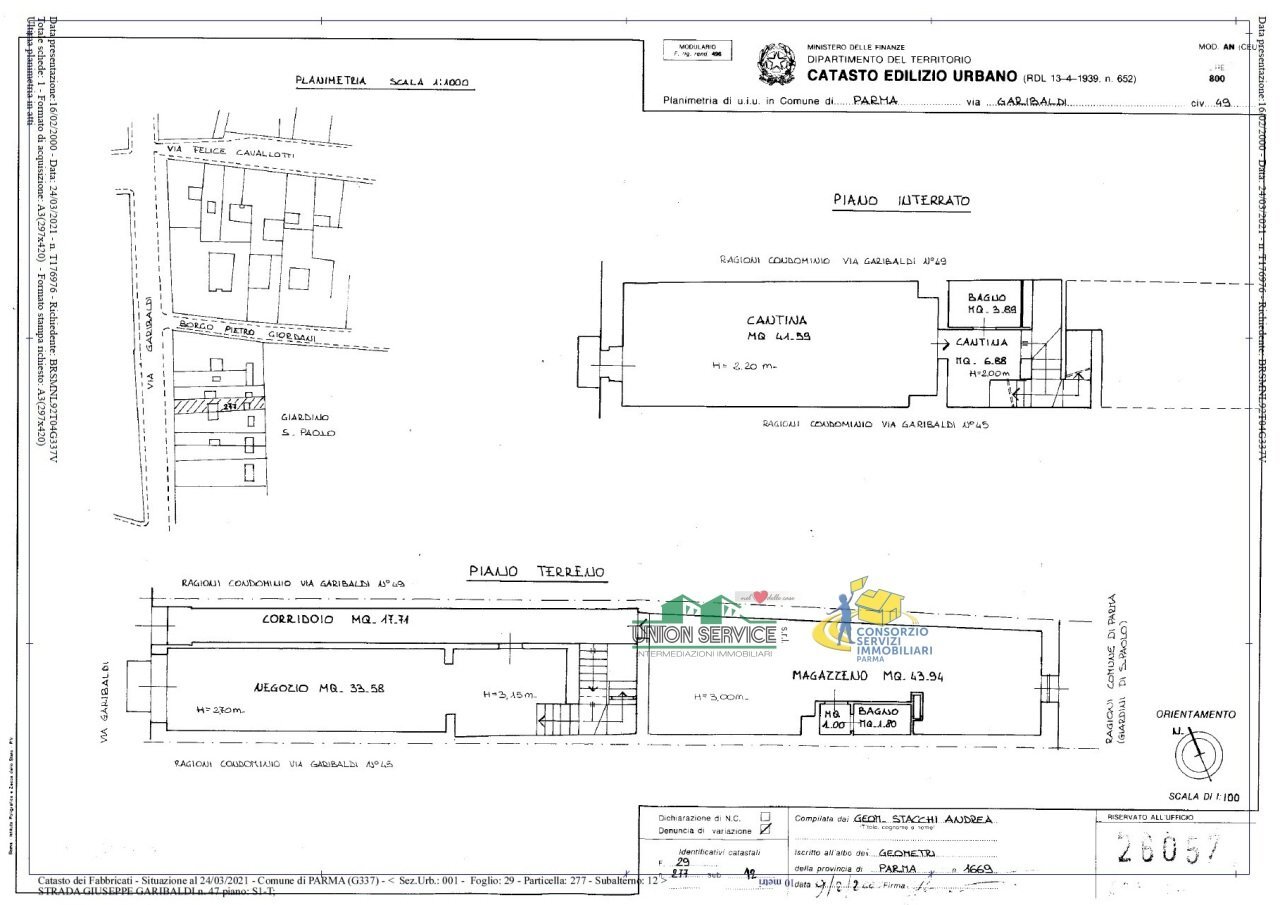 planimetria.jpg - Commercial Premises Strada Garibaldi, Parma - floor plans 1