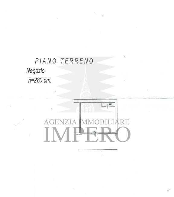 Locale Commerciale Via San Secondo 35D, Ventimiglia - planimetria 1