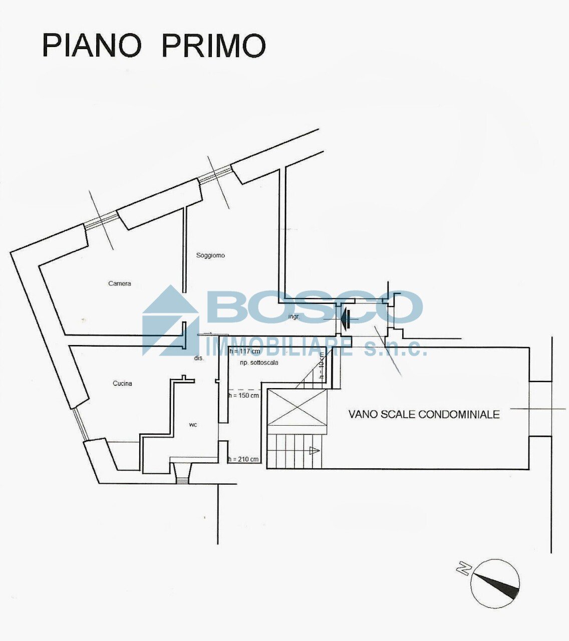 plan. per pubblicazione.jpg - Appartamento Piazza Giuseppe Garibaldi, La Spezia - planimetria 1