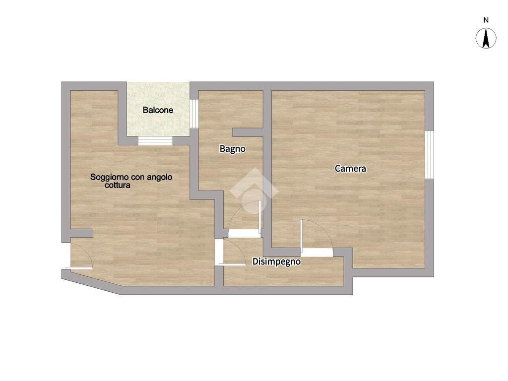 Two-room apartment Corso buenos aires, Lavagna - floor plans 1