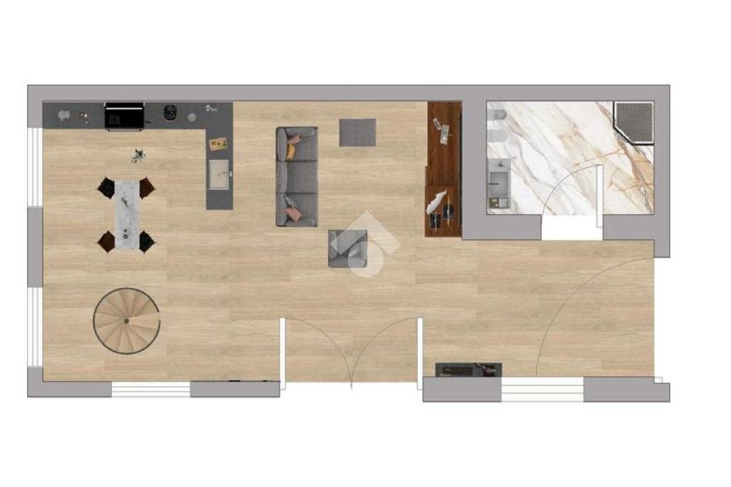 Rustico Strada paglieri, Pinerolo - planimetria 1