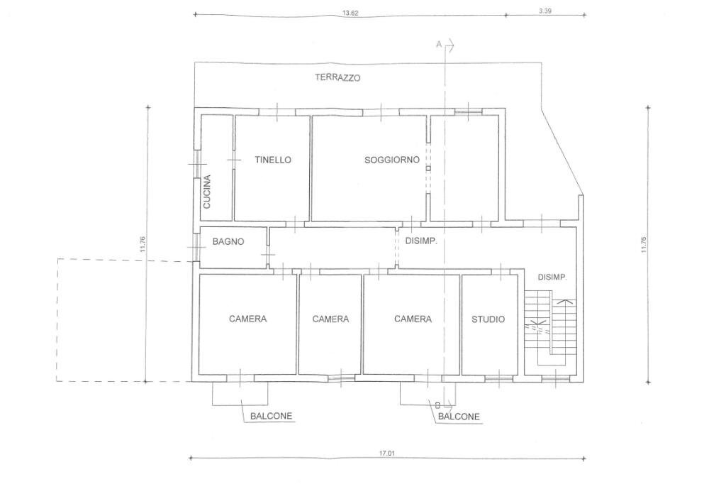Appartamento Via Lolli, Vezzano sul Crostolo - planimetria 1