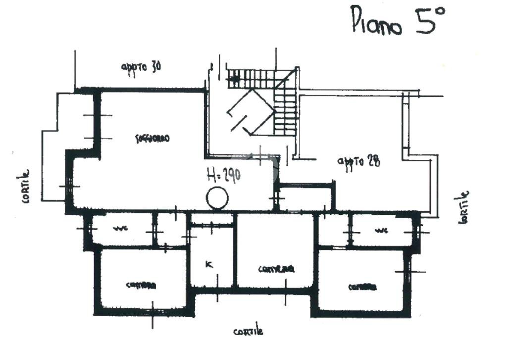 Four-room apartment Via Calatafimi, Rho - floor plans 1