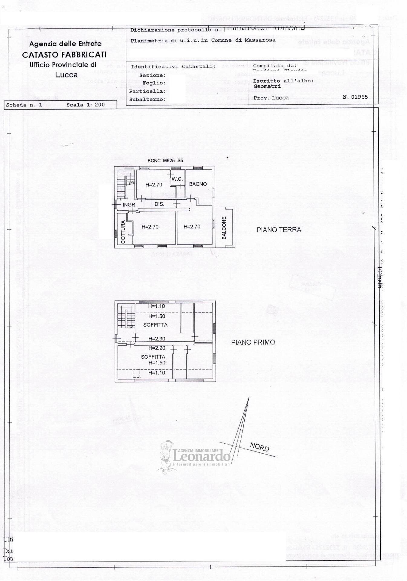 Foto 13 - Villa Bargecchia, Massarosa - planimetria 1