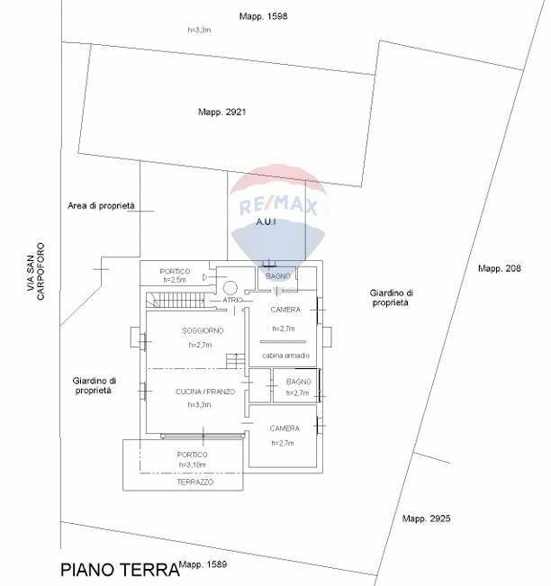 Pianta 2D - Villa via san carpofaro
 
13, Clivio - planimetria 1