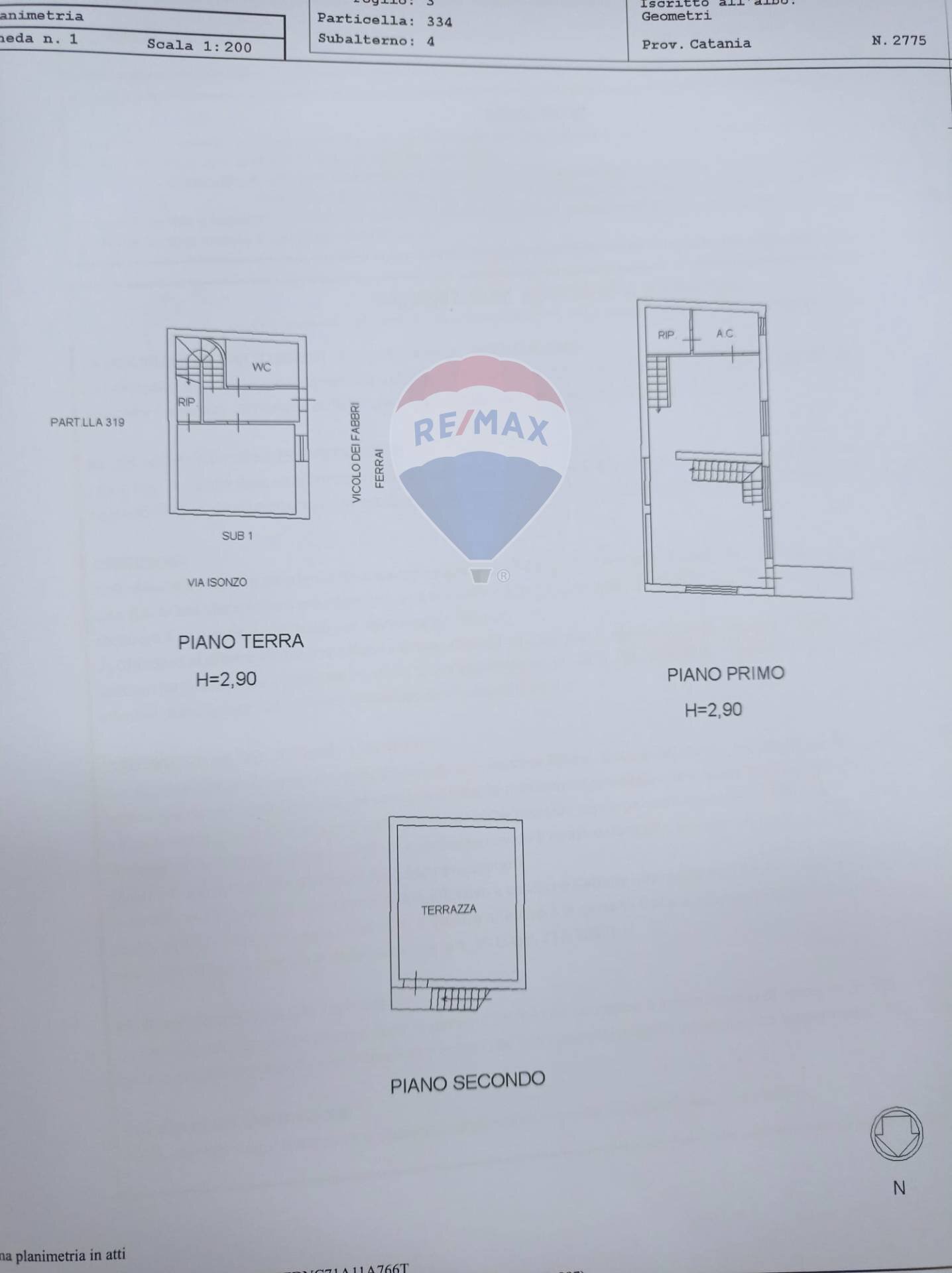 Foto 23 - Casa indipendente VICOLO DEI FABBRI FERRAI
 
13, Giardini-Naxos - planimetria 1