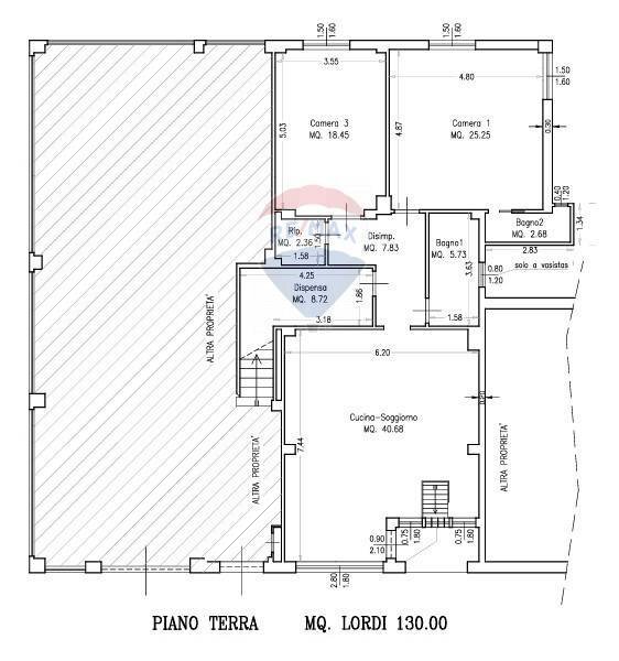 Pianta 2D - Casa semi indipendente Via Crocifisso
 
9, Belvedere Ostrense - planimetria 1