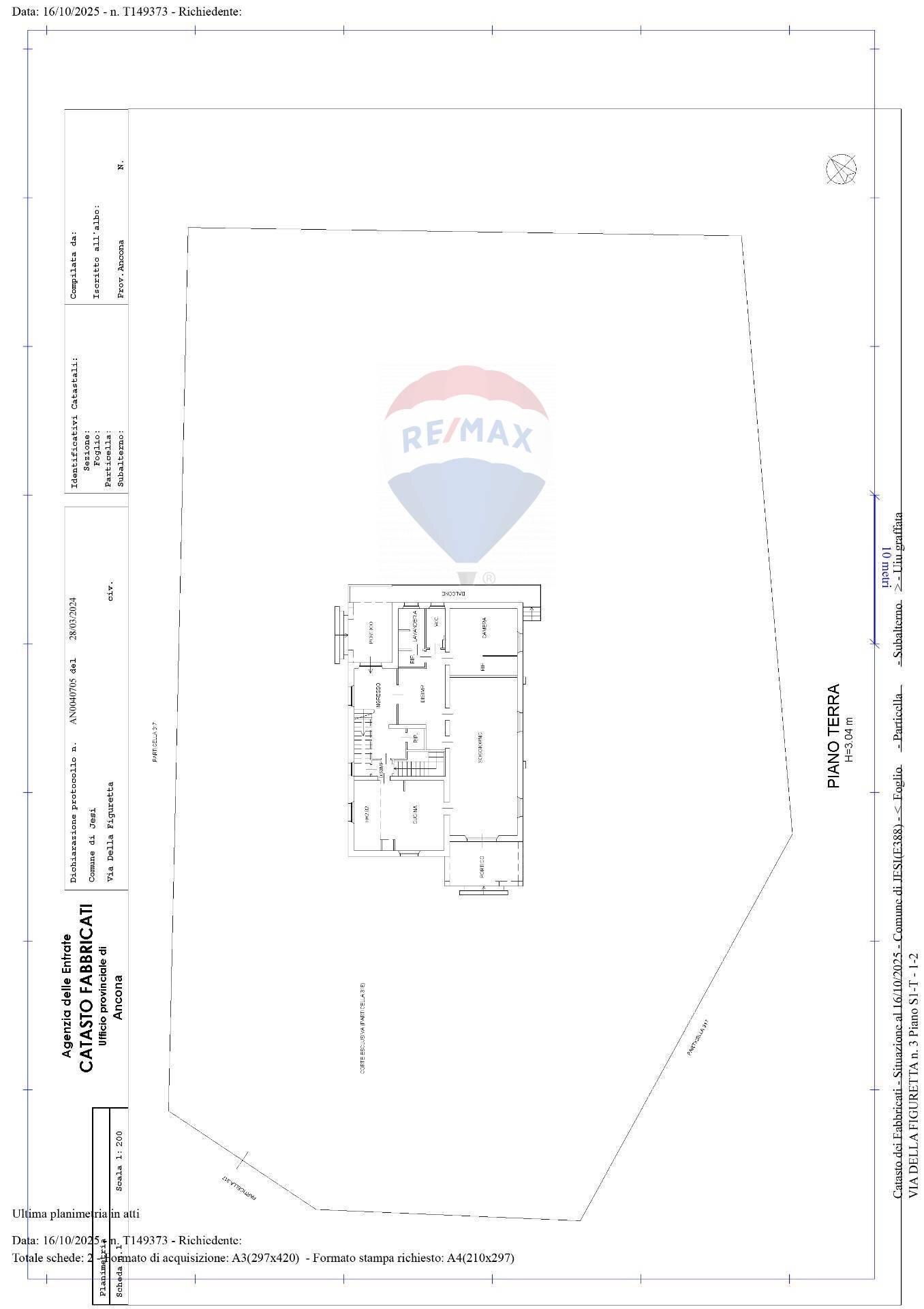 Pianta 2D - Villa Via della Figuretta
 
3, Jesi - planimetria 1