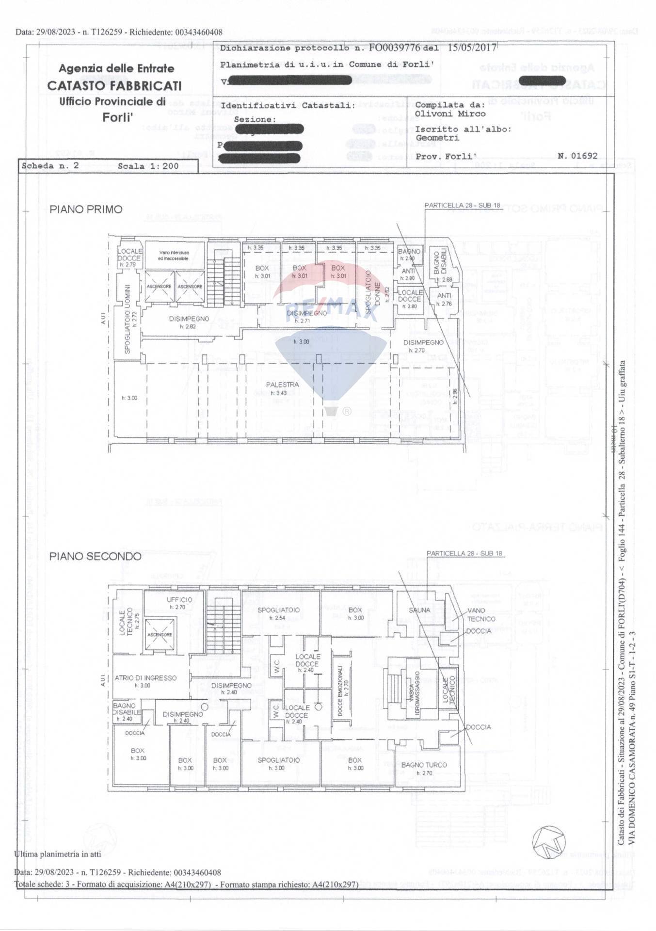 Pianta 2D - Stabile - Palazzo via Casa Morata
 
49, Forlì - planimetria 1