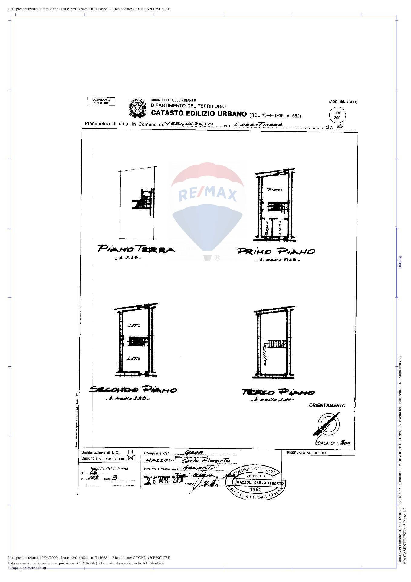 Pianta 2D - Appartamento via casentinese
 
5, Verghereto - planimetria 1