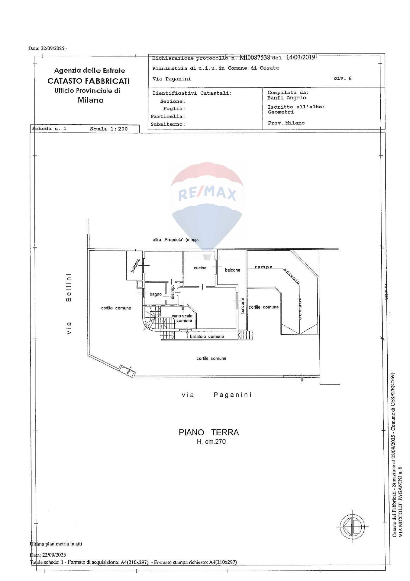 Pianta 2D - Semi-detached house Via Paganini
 
6, Cesate - floor plans 1