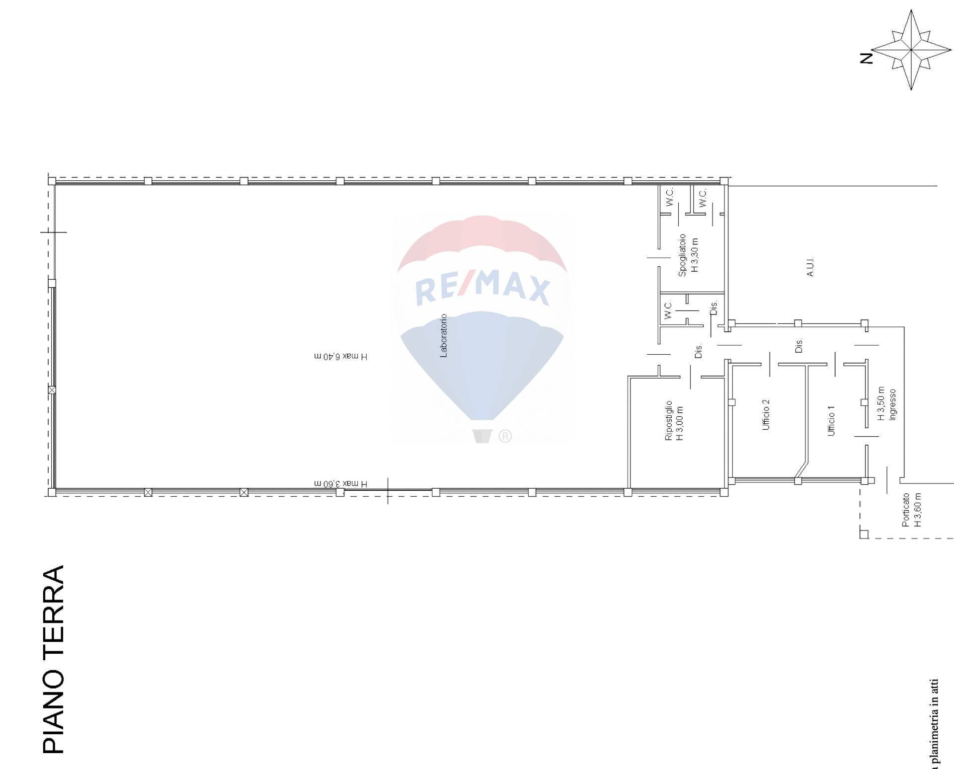 Pianta 2D - Capannone Stradella - planimetria 1