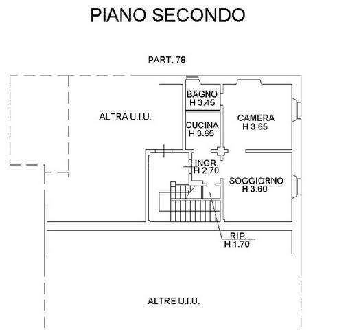 Foto 11 - Quadrilocale Viale San Francesco, Penne - planimetria 1