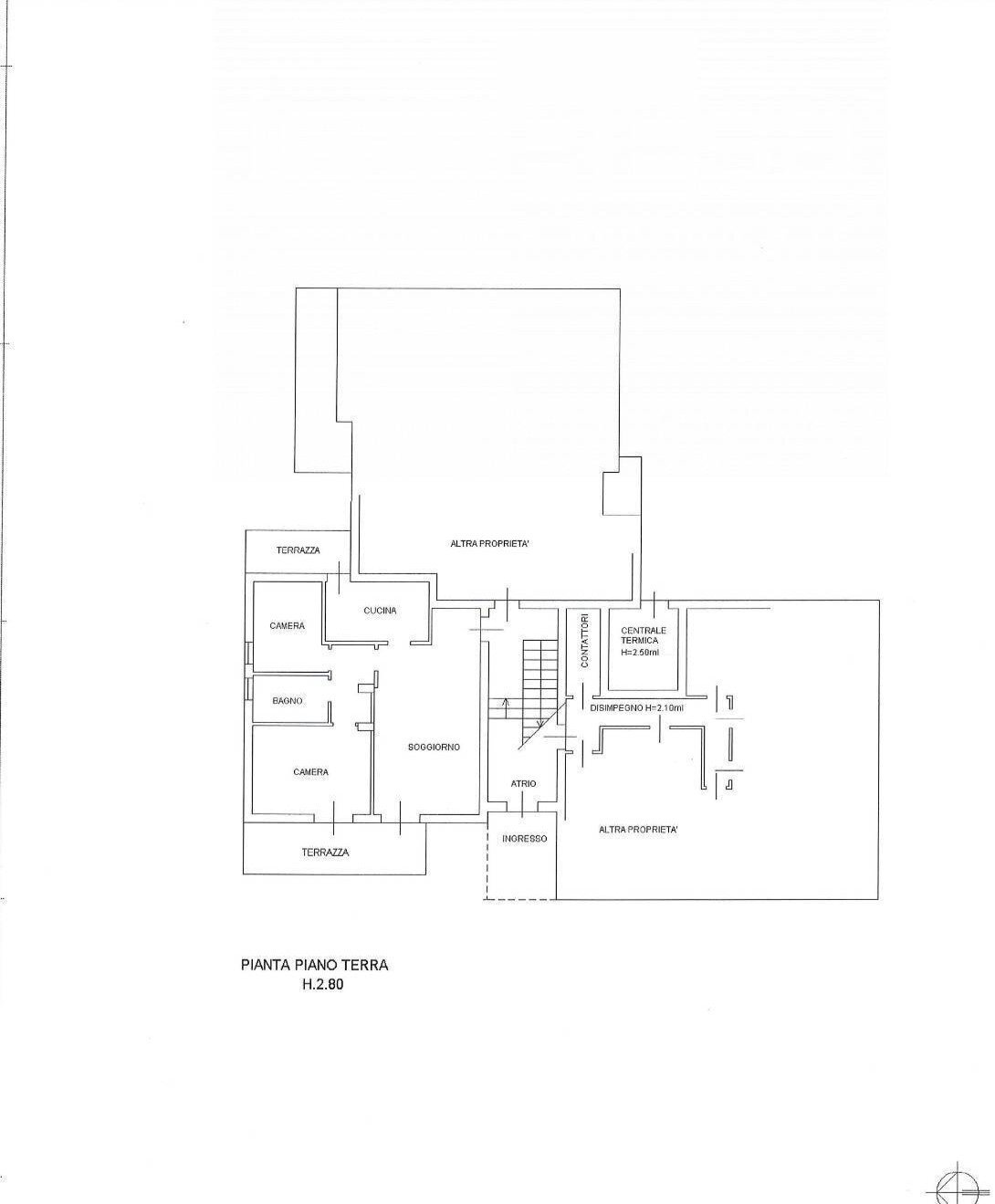 Planimetria Appartamento - Four-room apartment Via  Acquette, Treviso - floor plans 1