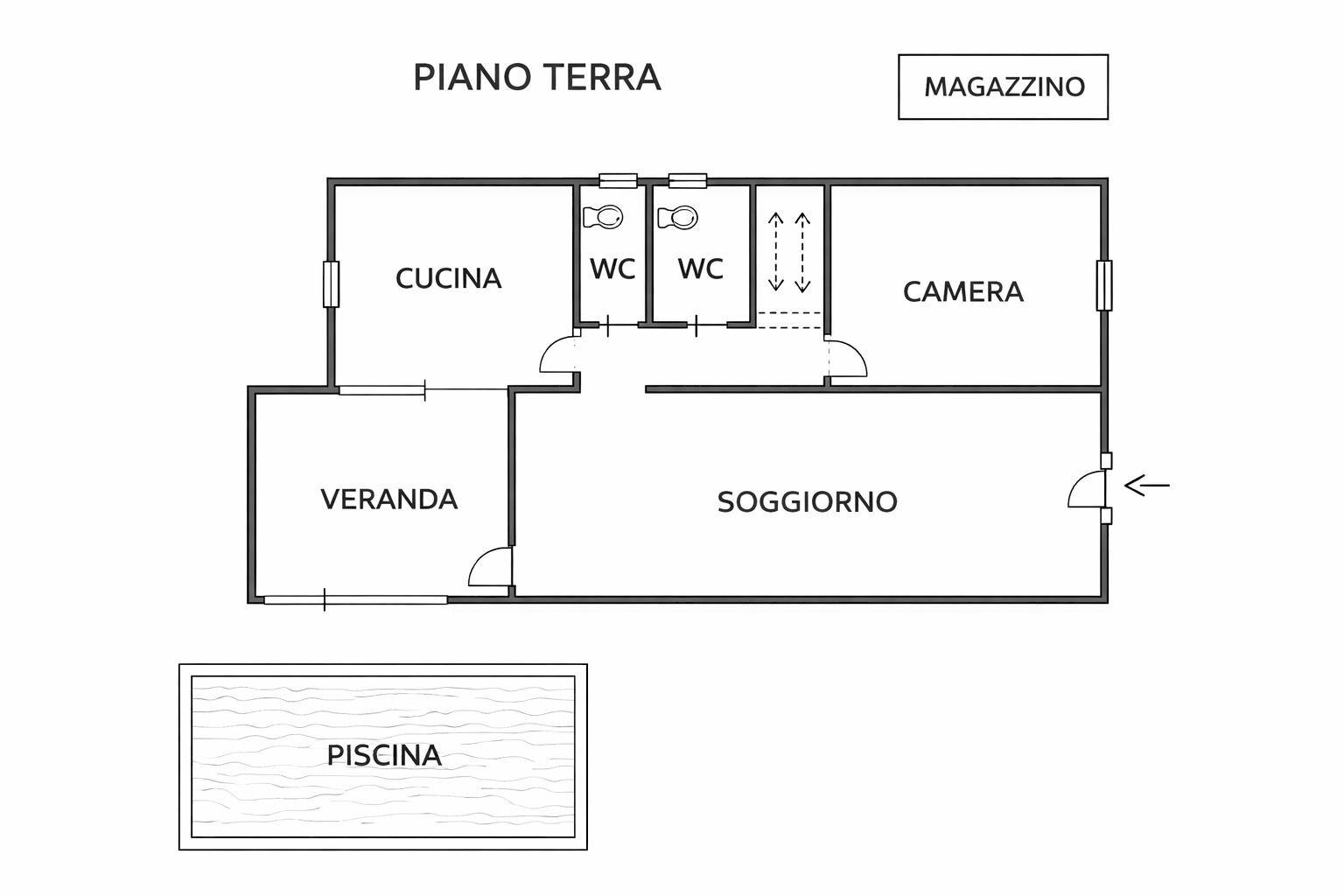 Piano terra - Villa Via Del Pistacchio
 
6, 6, Carini - floor plans 1