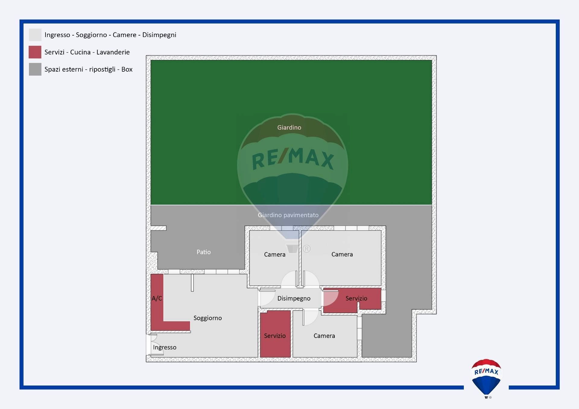 Pianta 2D - Appartamento Via dei Tani
 
35, Roma - planimetria 1