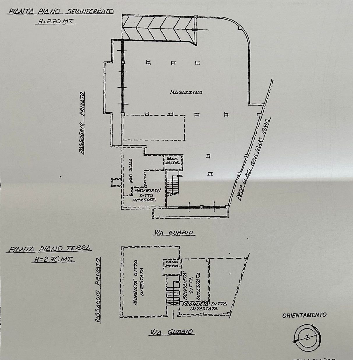 Negozio via Gubbio, 103/a, Torino - planimetria 1