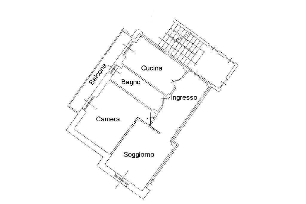 Trilocale Via Pietro Mascagni, Beinasco - planimetria 1