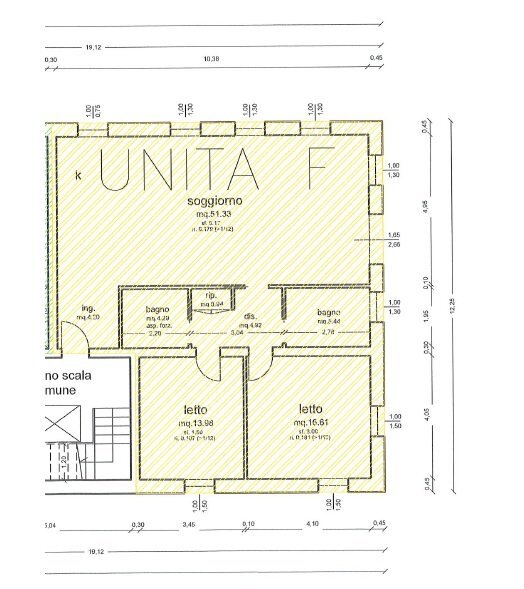 Bilocale Formigine - planimetria 1