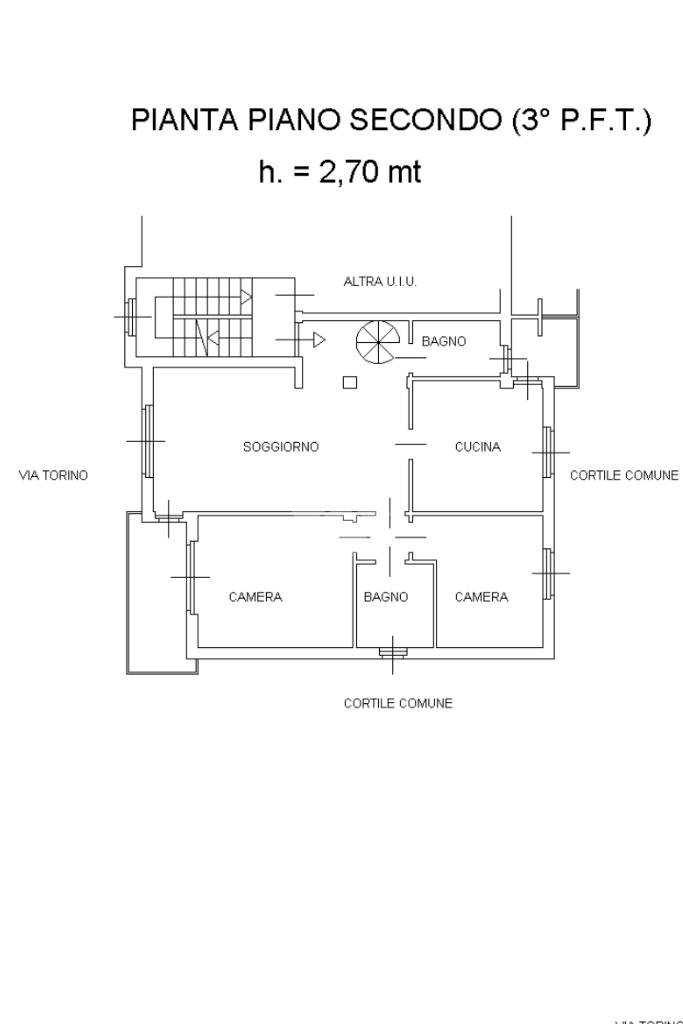 Apartment Via torino, Trofarello - floor plans 1