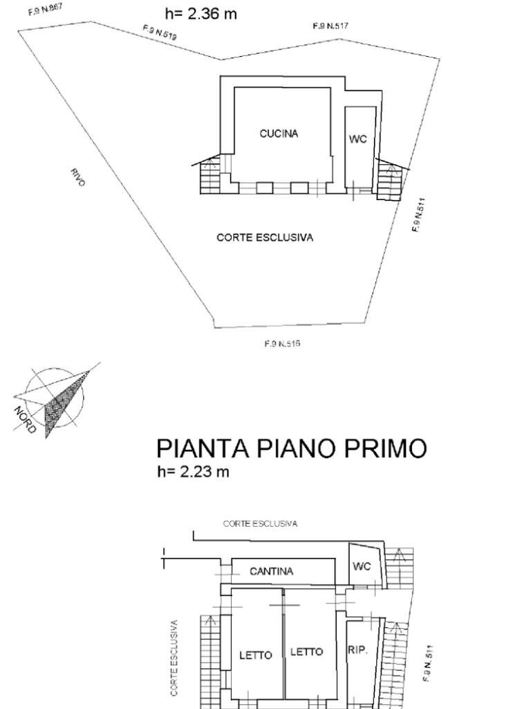 Independent house Frazione Andre, Traves - floor plans 1