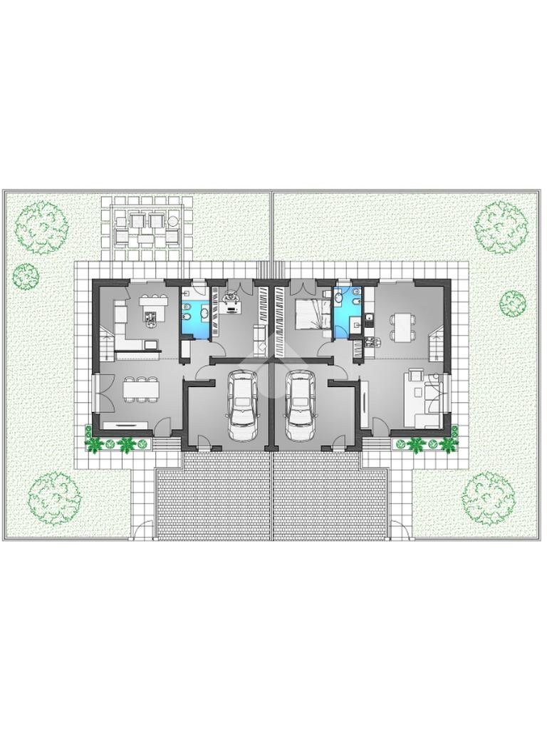 Portion of a house Via Meucci, San Gillio - floor plans 1