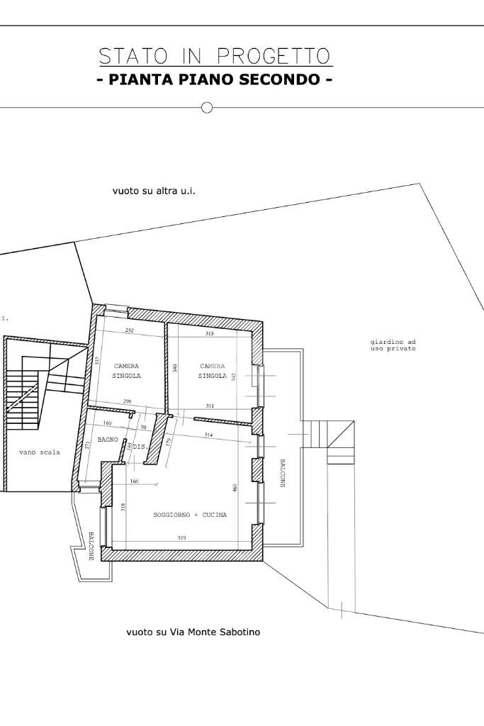 Two-room apartment Via Monte Sabotino, Rivoli - floor plans 1