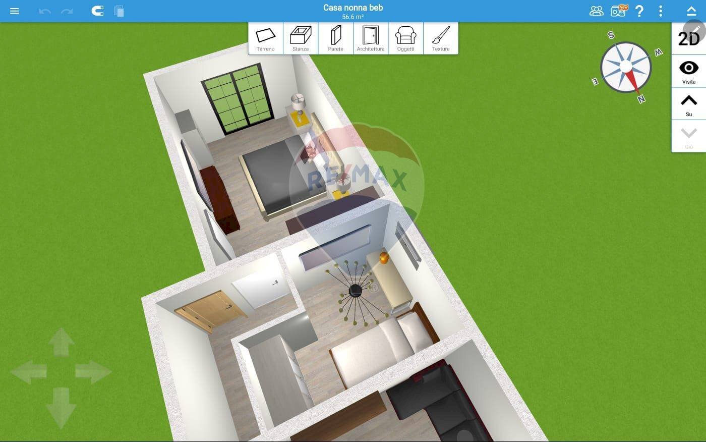 Pianta 3D - Quadrilocale VIA D.GARSIA
4, Augusta - foto 2