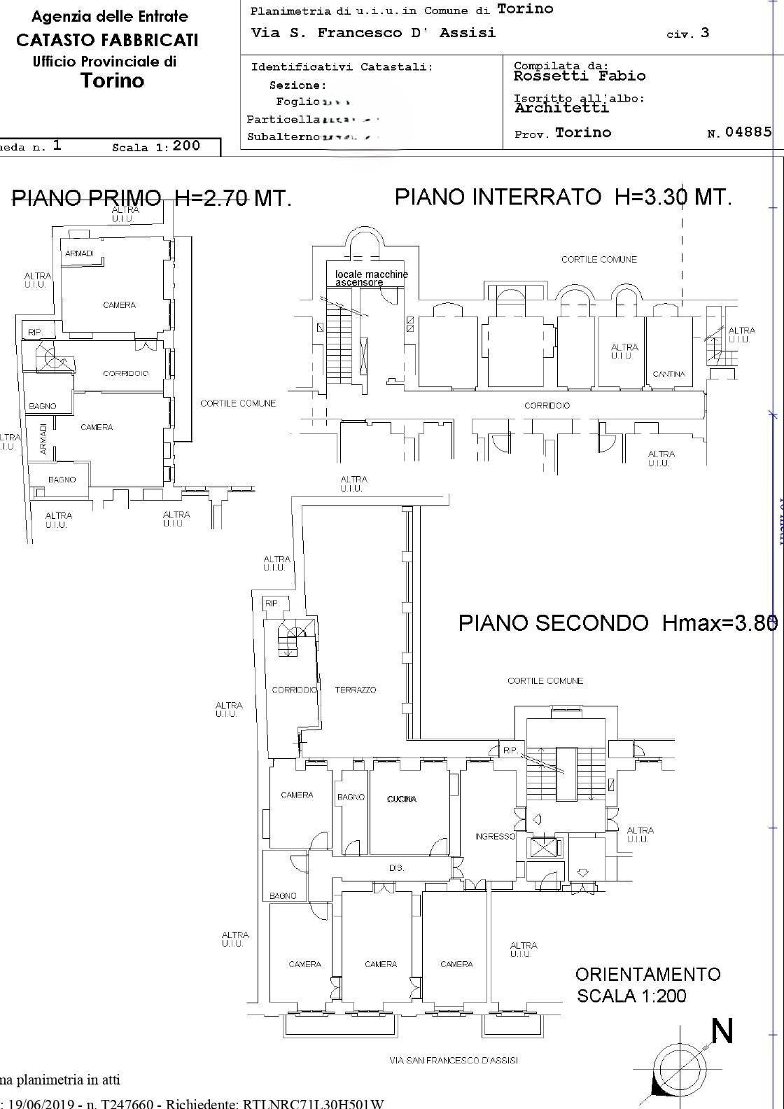 Foto 65 - Apartment via san Francesco d'Assisi
 
3, Torino - floor plans 1