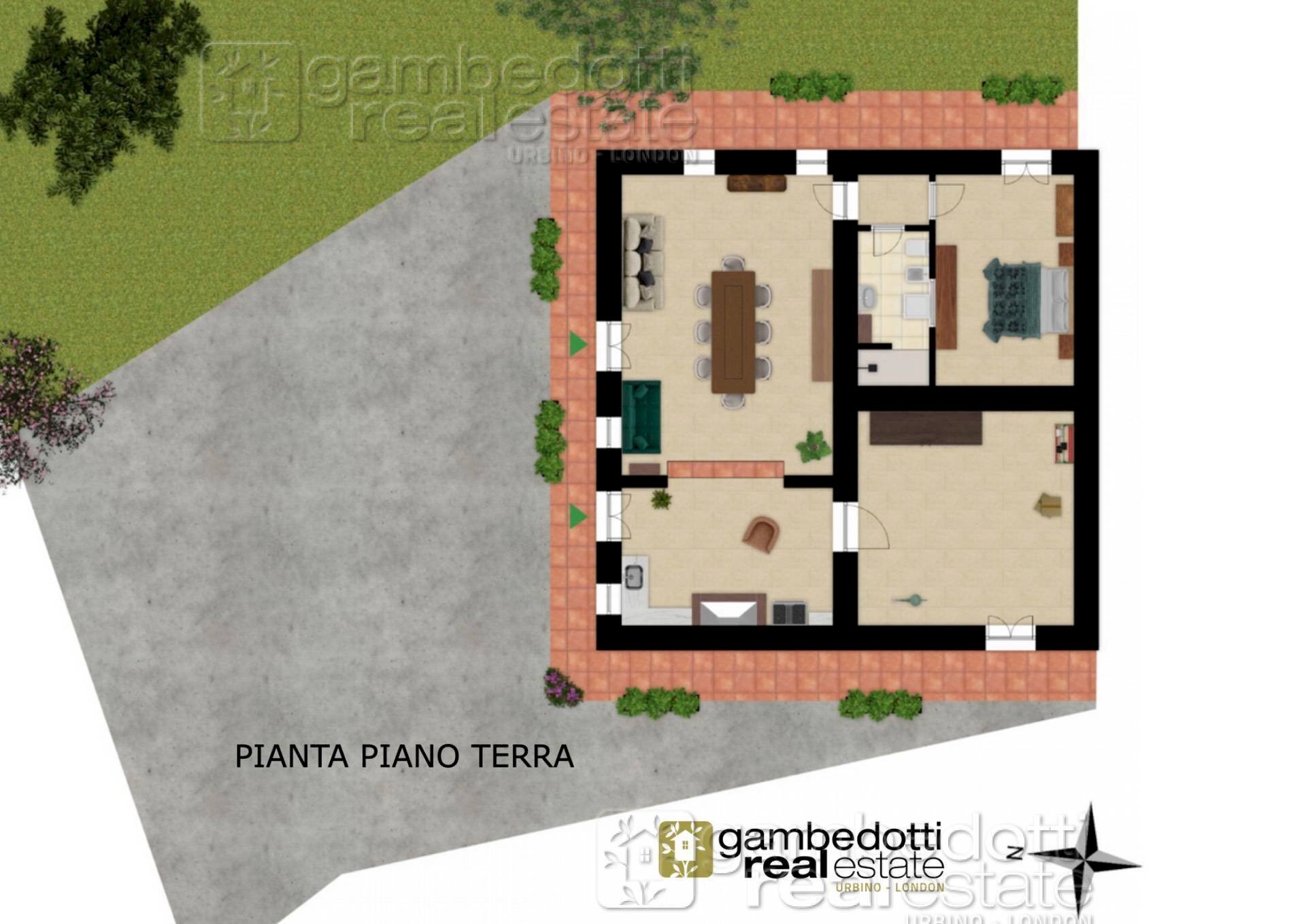 Pianta Piano Terra - Independent house Isola del Piano - floor plans 1