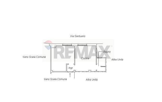 Pianta 2D - Two-room apartment Via Santuario
 
25, Madonna del Sasso - floor plans 1