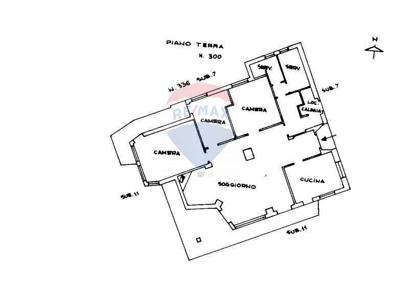 Pianta 2D - Casa semi indipendente Varallo - planimetria 1