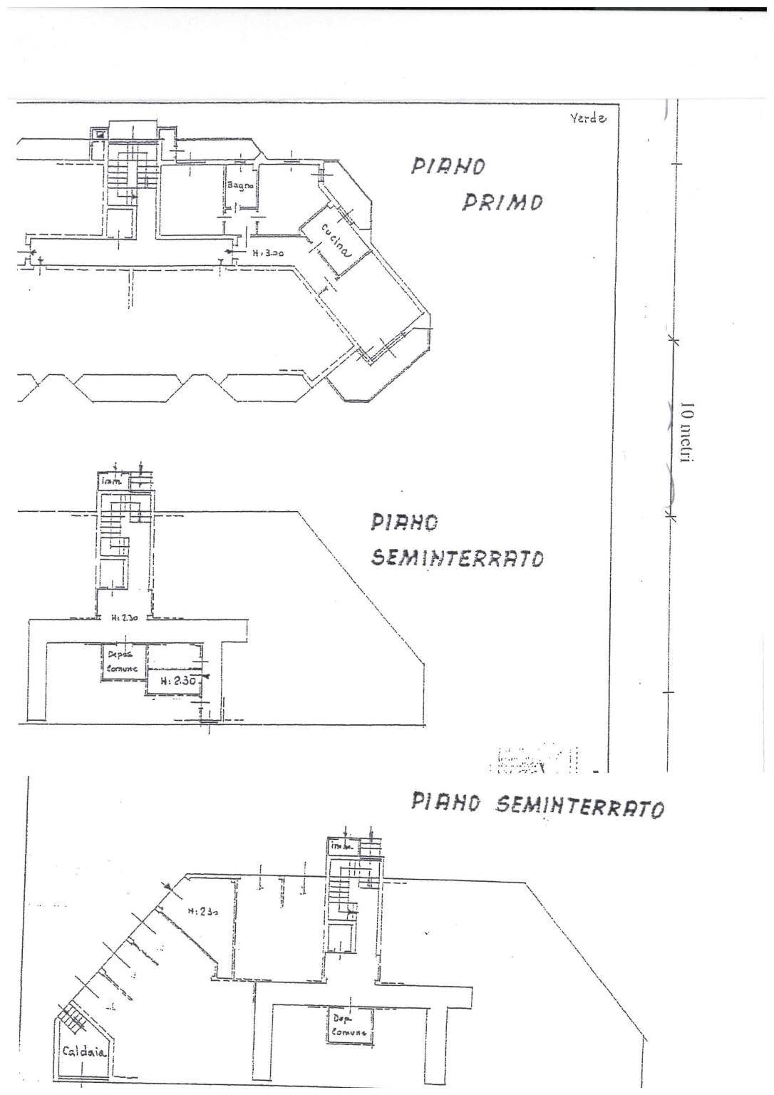 Three-room apartment via Verbano, Arona - floor plans 1