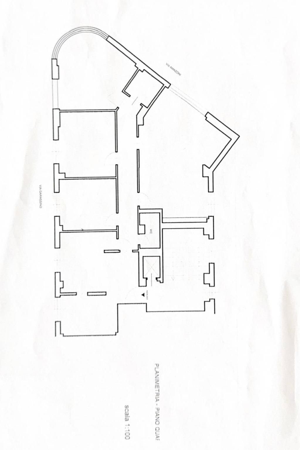 Appartamento via Vincenzo e Tommaso Garassino, Savona (zona Centro storico) - planimetria 1