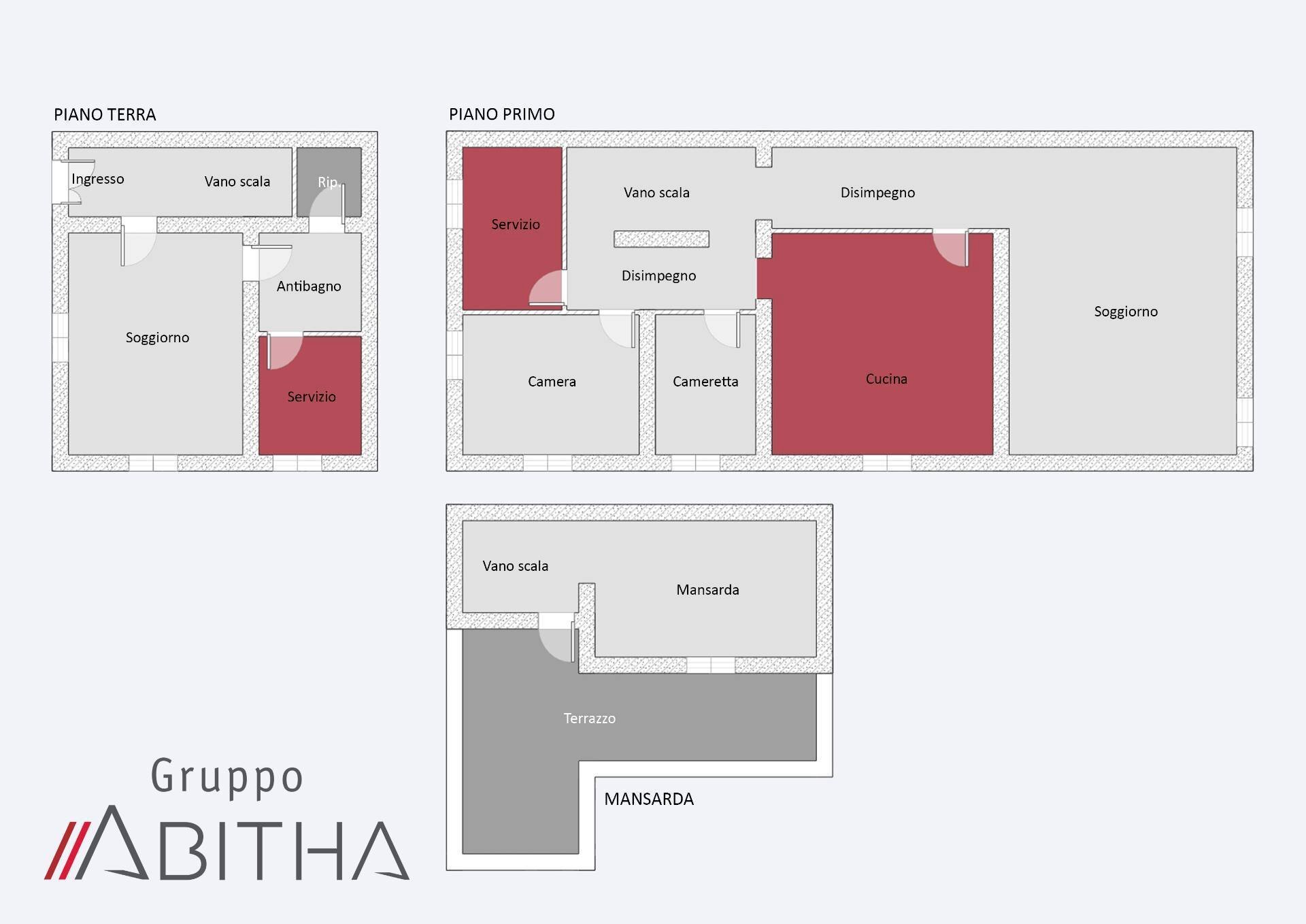 Casa indipendente Via Umberto I, Mandela - planimetria 1