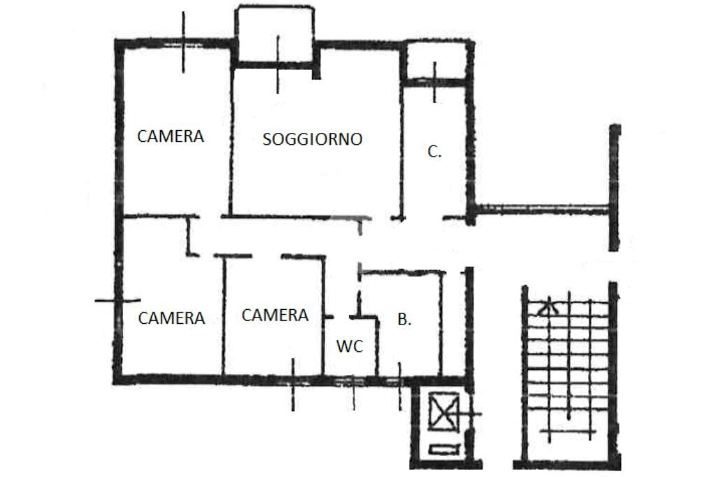 Appartamento Viale Papa Giovanni XXIII, Ivrea - planimetria 1